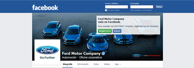 Redes Sociales Ford